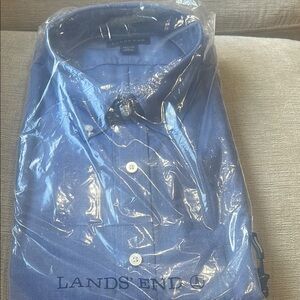 Lands' End Men's Blue Shirt